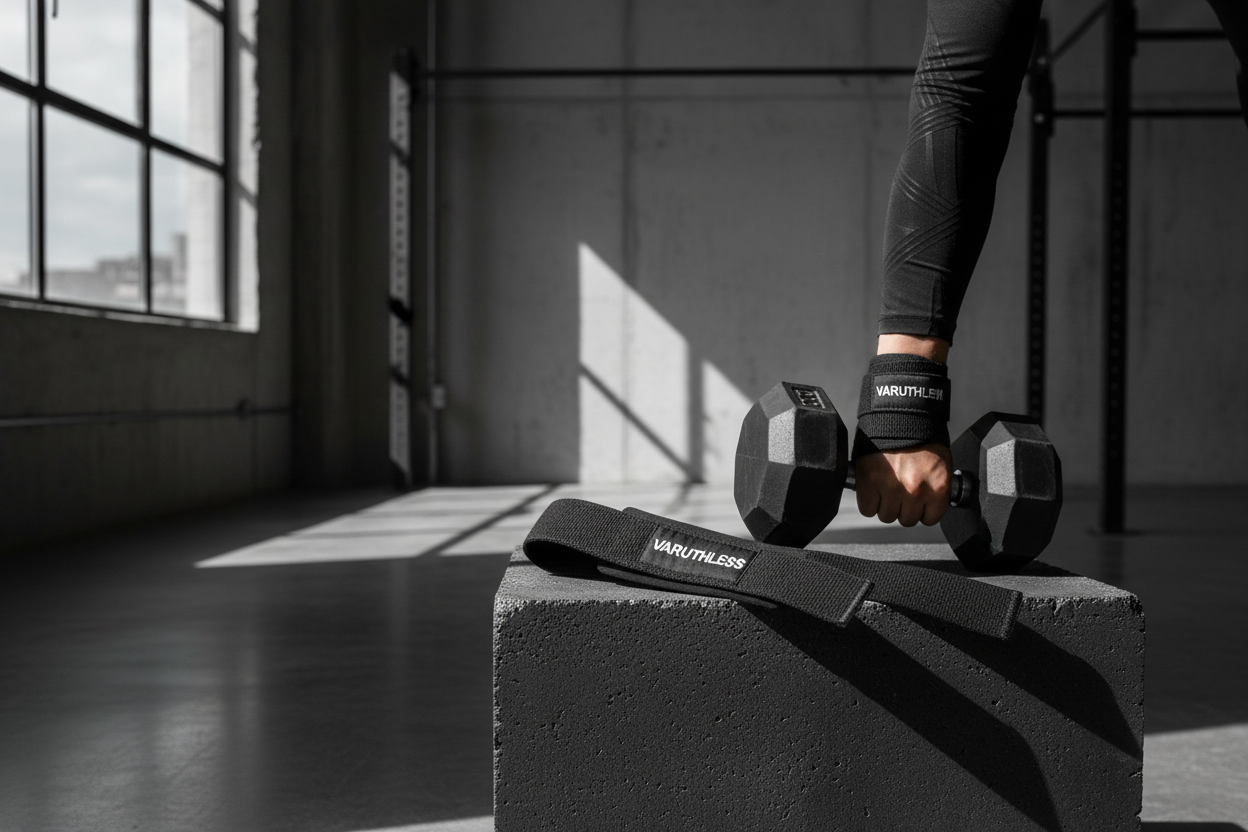 RUTHLESS Lifting Straps – Black/Black Stitching