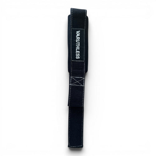 RUTHLESS Lifting Straps – Black/Silver Stitching